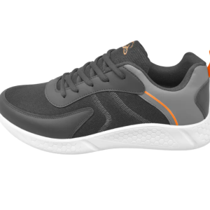 Gray Orange Sneakers